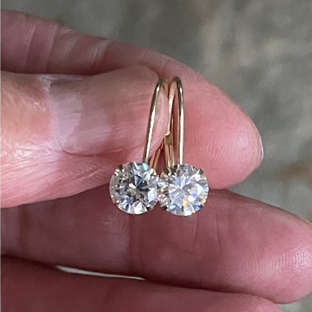 14k CZ Earrings